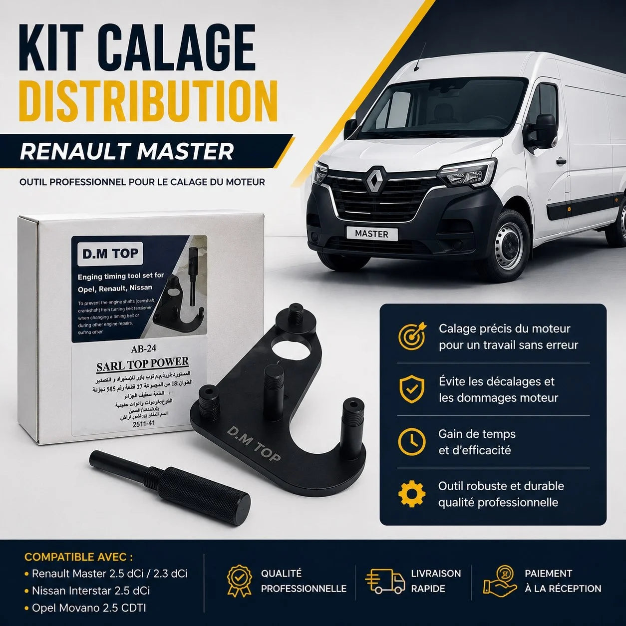 OUTIL CALAGE RENAULT MASTER
